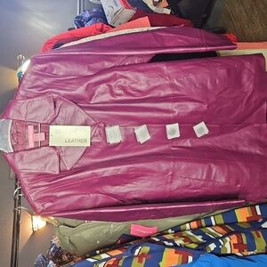 Woman Within Leather Jacket NEW WITH TAGS Size 24W